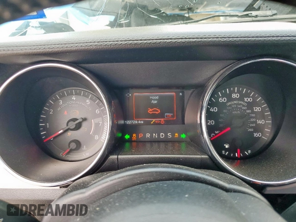 2016 Ford Mustang GT with VIN 1FA6P8CF6G5252200, listed as a Copart auction lot 57820355 with 122,729 mi miles and Salvage title. Bid and sale history available at DreamBid. Image 9.