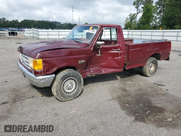 1991 Ford F-150 with VIN 1FTDF15Y7MLA15992, listed as a Copart auction lot 73517284 with 89,570 mi miles and Salvage Title. Bid and sale history available at carsss.com. Image 1.