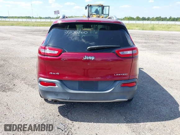 2014 Jeep Cherokee Limited with VIN 1C4PJMDB7EW165272, listed as a IAAI auction lot 35106260 with 102,934 mi miles and . Bid and sale history available at DreamBid. Image 15.