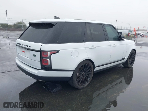 2018 Land Rover Range Rover with VIN SALGR2RK9JA507214, listed as a IAAI auction lot 41544796 with 51,854 mi miles and . Bid and sale history available at DreamBid. Image 4.