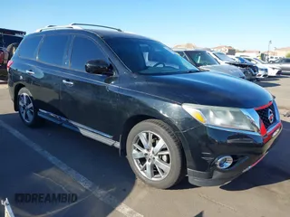 2013 Nissan Pathfinder SL with VIN 5N1AR2MN7DC615401, listed as a IAAI auction lot 41851881 with 150,266 mi miles and . Bid and sale history available at DreamBid. Image 1.