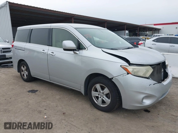 2014 Nissan Quest S with VIN JN8AE2KP5E9104762, listed as a IAAI auction lot 41566593 with 132,043 mi miles and . Bid and sale history available at DreamBid. Image 1.