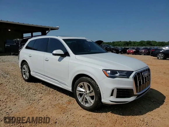2021 Audi Q7 Premium Plus with VIN WA1LXAF74MD036012, listed as a Copart auction lot 54381865 with 65,534 mi miles and Salvage title. Bid and sale history available at DreamBid. Image 14.