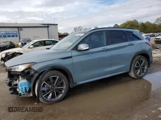 2024 Infiniti QX50 Sport with VIN 3PCAJ5FA2RF107869, listed as a Copart auction lot 82900624 with 545 mi miles and Salvage title. Bid and sale history available at DreamBid. Image 1.