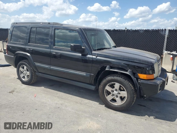 2008 Jeep Commander Sport with VIN 1J8HH48K08C209220, listed as a Copart auction lot 54920625 with 234,573 mi miles and Salvage Title. Bid and sale history available at DreamBid. Image 4.