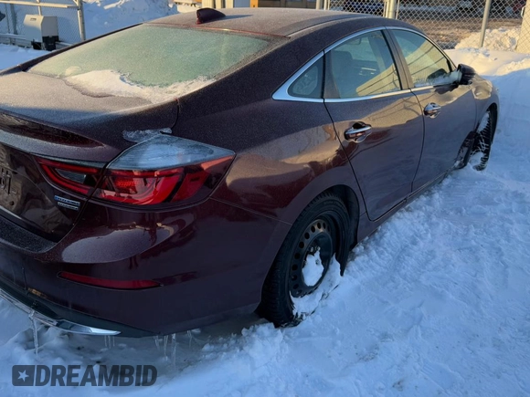 2019 Honda Insight Touring with VIN 19XZE4F76KE400076, listed as a Copart auction lot 45776605 with 184,443 mi miles and Clean Title. Bid and sale history available at carsss.com. Image 4.