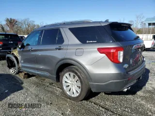 2022 Ford Explorer King Ranch z VIN 1FM5K8LC1NGC30483, wystawiony jako Copart lot #48477725 z przebiegiem 21 339 mil mil oraz Szkoda całkowita • Salvage title. Historia ofert i sprzedaży dostępna na DreamBid. Obrazek 2.