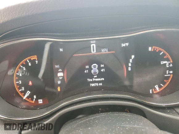 2019 Dodge Durango GT Plus with VIN 1C4RDJDGXKC771284, listed as a Copart auction lot 46690835 with 79,676 mi miles and Salvage Title. Bid and sale history available at DreamBid. Image 9.