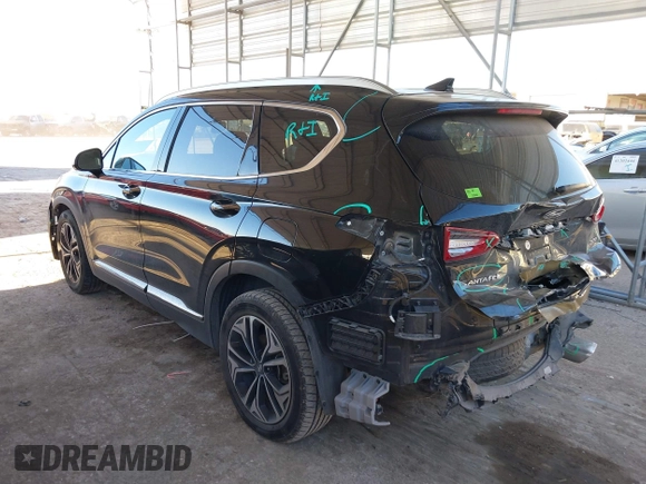2019 Hyundai Santa Fe Ultimate with VIN 5NMS53AA3KH039879, listed as a IAAI auction lot 41223704 with 71,169 mi miles. Bid and sale history available at carsss.com. Image 3.