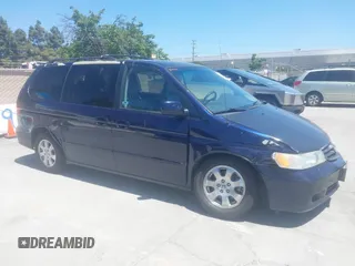 2003 Honda Odyssey EX-L z VIN 5FNRL189X3B151554, wystawiony jako IAAI lot #42297496 z przebiegiem 172 719 mil mil oraz . Historia ofert i sprzedaży dostępna na DreamBid. Obrazek 1.