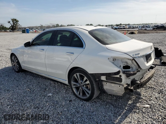 2019 Mercedes-Benz C 300 with VIN 55SWF8DB2KU304145, listed as a Copart auction lot 53877185 with 74,855 mi miles and Salvage Title. Bid and sale history available at DreamBid. Image 2.