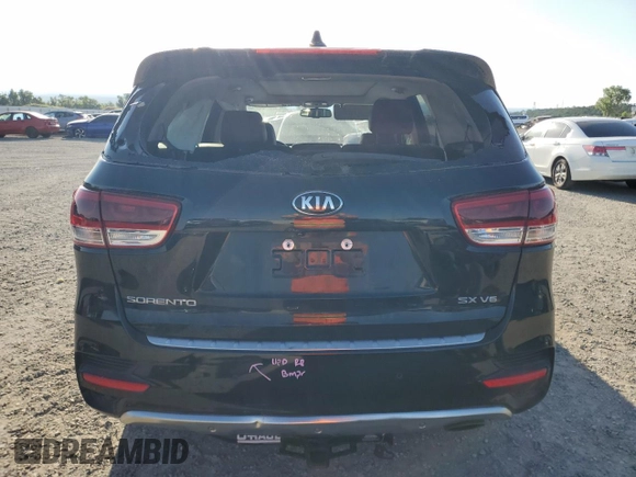 2017 Kia Sorento SX with VIN 5XYPKDA58HG238887, listed as a Copart auction lot 57353155 with 72,914 mi miles and Salvage title. Bid and sale history available at DreamBid. Image 6.