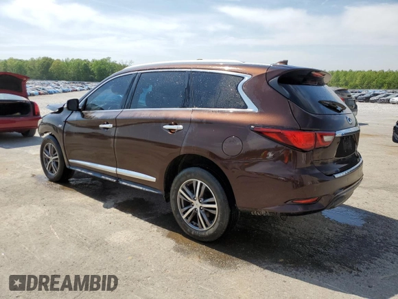 2019 Infiniti QX60 Luxe with VIN 5N1DL0MNXKC500419, listed as a Copart auction lot 52307165 with 115,273 mi miles and Salvage Title. Bid and sale history available at DreamBid. Image 2.