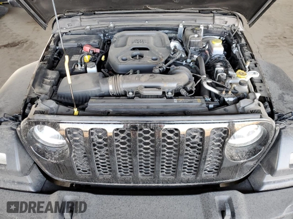 2024 Jeep Wrangler Sport S with VIN 1C4PJXDN3RW107256, listed as a Copart auction lot 43583095 with 17,210 mi miles and Salvage title. Bid and sale history available at DreamBid. Image 11.