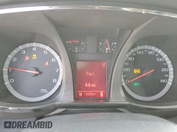 2010 GMC Terrain SLT-1 with VIN 2CTALFEW6A6340360, listed as a Copart auction lot 49709125 with 93,581 mi miles and Salvage title. Bid and sale history available at DreamBid. Image 9.