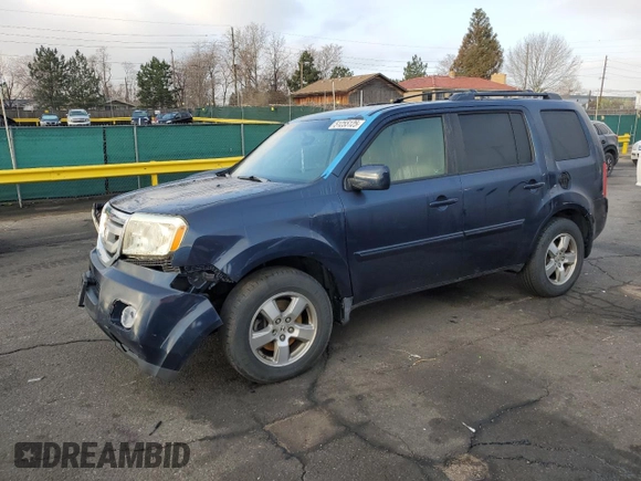 2009 Honda Pilot EX-L with VIN 5FNYF48599B038981, listed as a Copart auction lot 51255125 with 162,620 mi miles and Salvage Title. Bid and sale history available at carsss.com. Image 1.