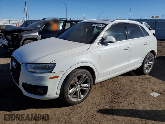 2015 Audi Q3 2.0T Prestige with VIN WA1GFCFS3FR009488, listed as a Copart auction lot 46915045 with 108,071 mi miles and Clean Title. Bid and sale history available at carsss.com. Image 1.