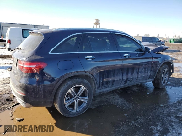 2019 Mercedes-Benz GLC with VIN WDC0G4KB1KV143248, listed as a Copart auction lot 45199195 with 52,639 mi miles and Salvage Title. Bid and sale history available at carsss.com. Image 3.