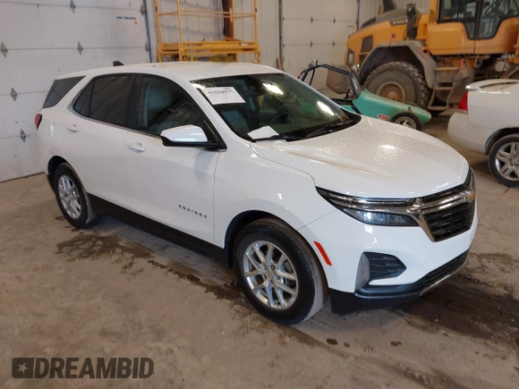 2023 Chevrolet Equinox LT with VIN 3GNAXKEG4PS120170, listed as a IAAI auction lot 42010977 with 34,789 mi miles and . Bid and sale history available at carsss.com. Image 1.