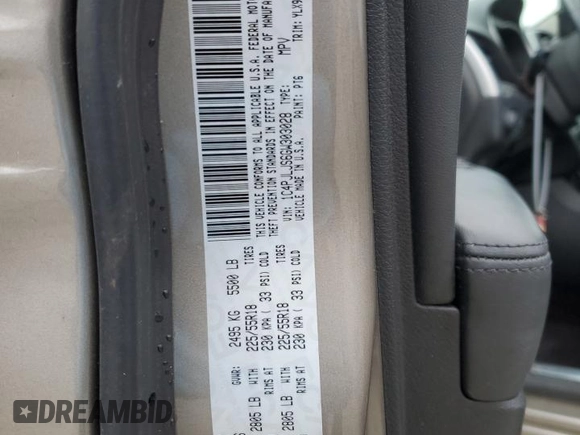2016 Jeep Cherokee Overland with VIN 1C4PJLJS6GW303028, listed as a Copart auction lot 84814944 with 80,622 mi miles and Salvage title. Bid and sale history available at DreamBid. Image 13.