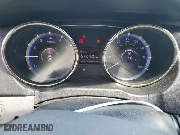 2013 Hyundai Sonata Limited with VIN 5NPEC4AC4DH524385, listed as a Copart auction lot 54438805 with 118,484 mi miles and Salvage Title. Bid and sale history available at DreamBid. Image 9.