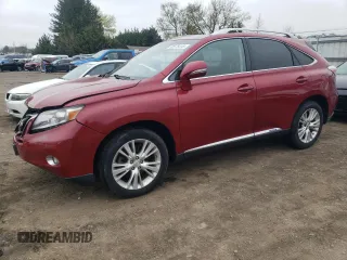 2010 Lexus RX 450h with VIN JTJBC1BAXA2007326, listed as a Copart auction lot 52575415 with 228,316 mi miles and Salvage Title. Bid and sale history available at DreamBid. Image 1.