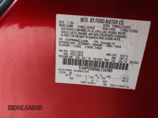 2010 Ford Taurus SEL с VIN 1FAHP2EW0AG126980, выставлен на аукционе IAAI как лот 42306206 с пробегом 292 562 миль миль и . История ставок и продаж доступна на DreamBid. Изображение 9.