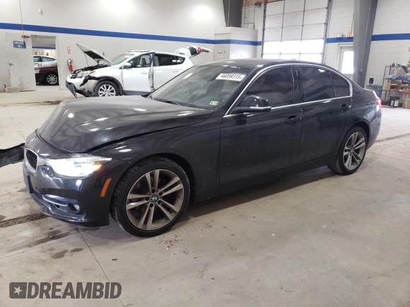 2017 BMW 3 Series 330i xDrive with VIN WBA8D9G30HNU65773, listed as a Copart auction lot 46899315 with 76,949 mi miles and Salvage Title. Bid and sale history available at carsss.com. Image 1.