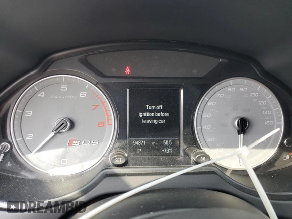 2016 Audi SQ5 Premium Plus with VIN WA1CCAFP1GA011621, listed as a Copart auction lot 60079875 with 94,871 mi miles and Salvage title. Bid and sale history available at DreamBid. Image 9.