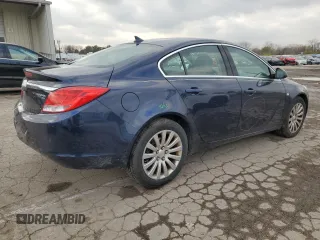 2011 Buick Regal CXL RL3 with VIN 2G4GR5EC7B9178996, listed as a Copart auction lot 80221204 with 126,810 mi miles and Salvage Title. Bid and sale history available at carsss.com. Image 3.