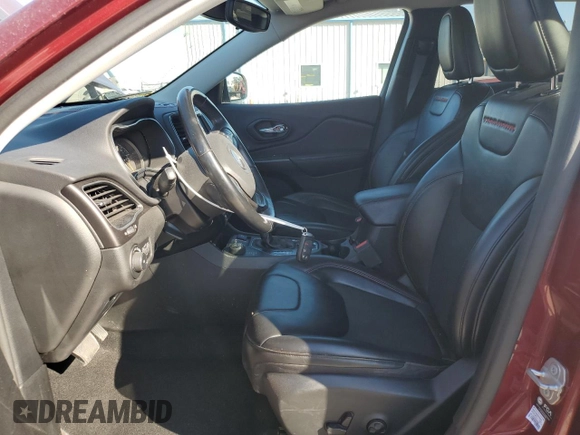2021 Jeep Cherokee Trailhawk with VIN 1C4PJMBX7MD139411, listed as a Copart auction lot 48545725 with 54,095 mi miles and Salvage title. Bid and sale history available at DreamBid. Image 7.