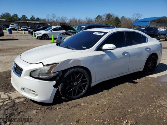 2013 Nissan Maxima 3.5 SV w/Sport Pkg with VIN 1N4AA5AP5DC844927, listed as a Copart auction lot 46658645 with 181,190 mi miles and Salvage Title. Bid and sale history available at carsss.com. Image 1.