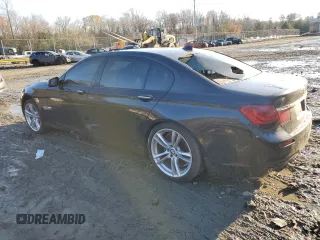 2012 BMW 7 Series 750Li with VIN WBAKB8C57CC964250, listed as a Copart auction lot 41450935 with 56,429 mi miles and Non repairable. Bid and sale history available at DreamBid. Image 2.