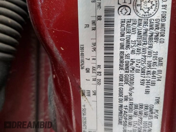 2014 Ford C-Max SEL z VIN 1FADP5BU8EL501918, wystawiony jako Copart lot #50032795 z przebiegiem 206 698 mil mil oraz Szkoda całkowita • Salvage title. Historia ofert i sprzedaży dostępna na DreamBid. Obrazek 12.