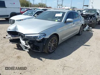 2020 BMW 5 Series 530i with VIN WBAJR3C09LWW65629, listed as a IAAI auction lot 41827147 with 24,324 mi miles and . Bid and sale history available at DreamBid. Image 2.