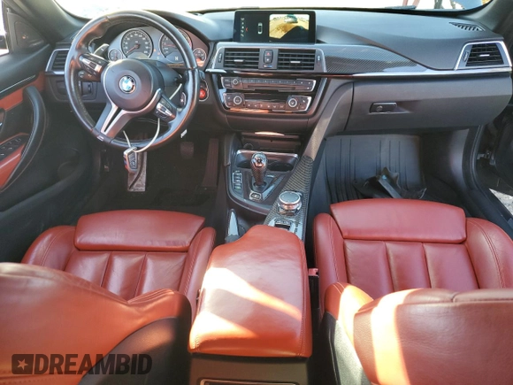2016 BMW M4 with VIN WBS3U9C52GP968608, listed as a Copart auction lot 82890884 with 95,074 mi miles and Salvage Title. Bid and sale history available at carsss.com. Image 8.