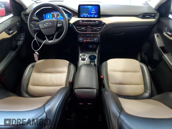 2021 Ford Escape Titanium Hybrid with VIN 1FMCU9DZ0MUB17327, listed as a Copart auction lot 56545325 with 36,368 mi miles and Salvage title. Bid and sale history available at DreamBid. Image 8.