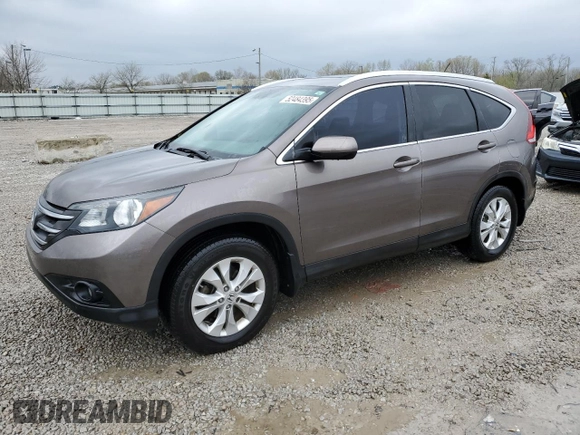 2012 Honda CR-V EX-L with VIN 5J6RM3H73CL009867, listed as a Copart auction lot 52484395 with 172,109 mi miles and Non Repairable. Bid and sale history available at carsss.com. Image 1.