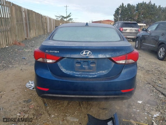 2016 Hyundai Elantra SE with VIN KMHDH4AE5GU489280, listed as a IAAI auction lot 41008040 with 102,749 mi miles. Bid and sale history available at carsss.com. Image 17.