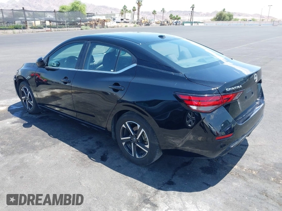 2024 Nissan Sentra SV with VIN 3N1AB8CV1RY252205, listed as a IAAI auction lot 42402273 with 23,328 mi miles and . Bid and sale history available at DreamBid. Image 3.