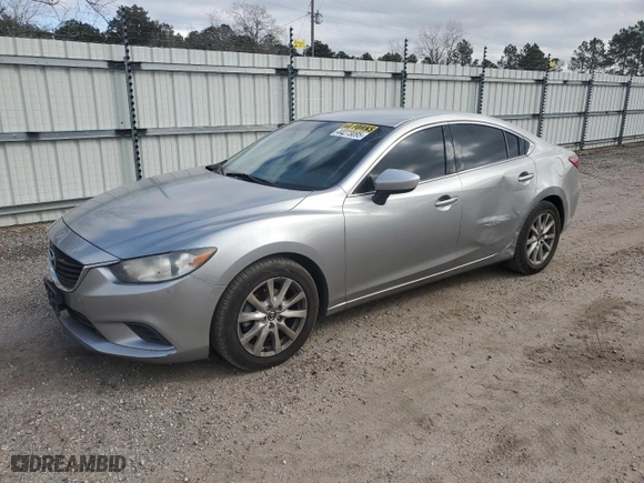 2015 Mazda Mazda6 i Sport with VIN JM1GJ1U51F1208902, listed as a Copart auction lot 44273095 with 133,214 mi miles and Salvage Title. Bid and sale history available at carsss.com. Image 1.