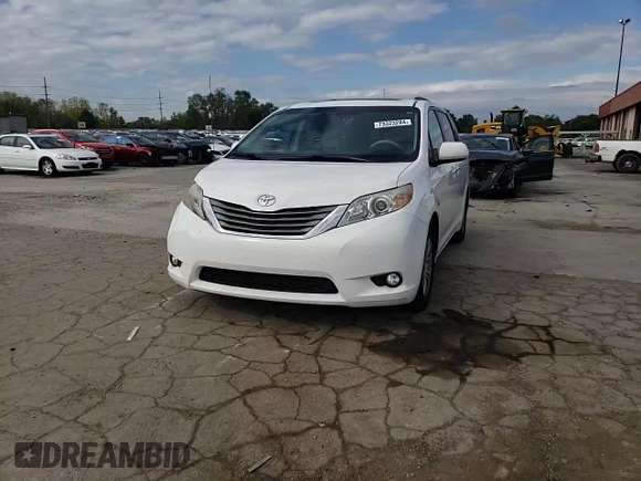 2012 Toyota Sienna XLE AAS with VIN 5TDYK3DC0CS250830, listed as a Copart auction lot 73323284 with 147,580 mi miles and Salvage Title. Bid and sale history available at DreamBid. Image 12.