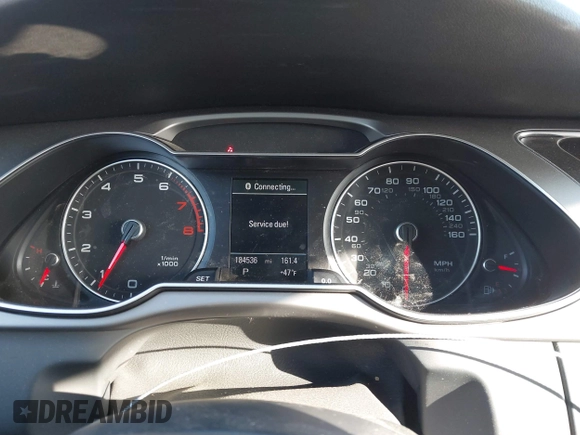 2013 Audi A4 Premium with VIN WAUBFAFL9DA161085, listed as a IAAI auction lot 41976939 with 184,536 mi miles and . Bid and sale history available at DreamBid. Image 7.