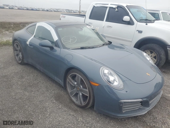 2017 Porsche 911 Carrera with VIN WP0AA2A96HS107225, listed as a Copart auction lot 88640785 with 0 mi miles and Non Repairable. Bid and sale history available at carsss.com. Image 4.