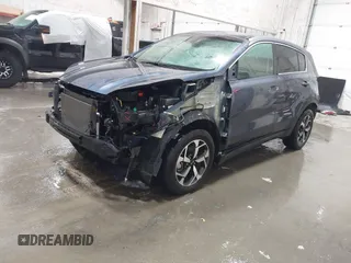 2021 Kia Sportage LX with VIN KNDPMCAC2M7877132, listed as a IAAI auction lot 41443934 with 9,528 mi miles and . Bid and sale history available at carsss.com. Image 19.