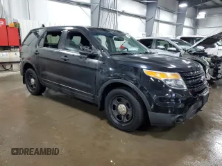 2015 Ford Utility Police Interceptor with VIN 1FM5K8AR6FGC52505, listed as a Copart auction lot 61448574 with 0 mi miles and Salvage Title. Bid and sale history available at carsss.com. Image 4.