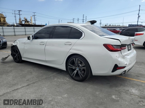 2022 BMW 3 Series 330i with VIN 3MW5R1J08N8C23042, listed as a Copart auction lot 56992485 with 43,693 mi miles and Salvage title. Bid and sale history available at DreamBid. Image 2.