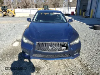 2016 Infiniti Q50 Red Sport 400 with VIN JN1FV7AR5GM450301, listed as a Copart auction lot 87959525 with 102,315 mi miles and Salvage Title. Bid and sale history available at DreamBid. Image 5.