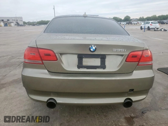 2007 BMW 3 Series 335i with VIN WBAWB73537P155113, listed as a Copart auction lot 54203555 with Not provided miles and Salvage title. Bid and sale history available at DreamBid. Image 6.