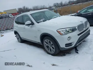2017 BMW X3 xDrive28i z VIN 5UXWX9C50H0T09138, wystawiony jako IAAI lot #41294326 z przebiegiem 103 332 mil mil oraz . Historia ofert i sprzedaży dostępna na DreamBid. Obrazek 1.